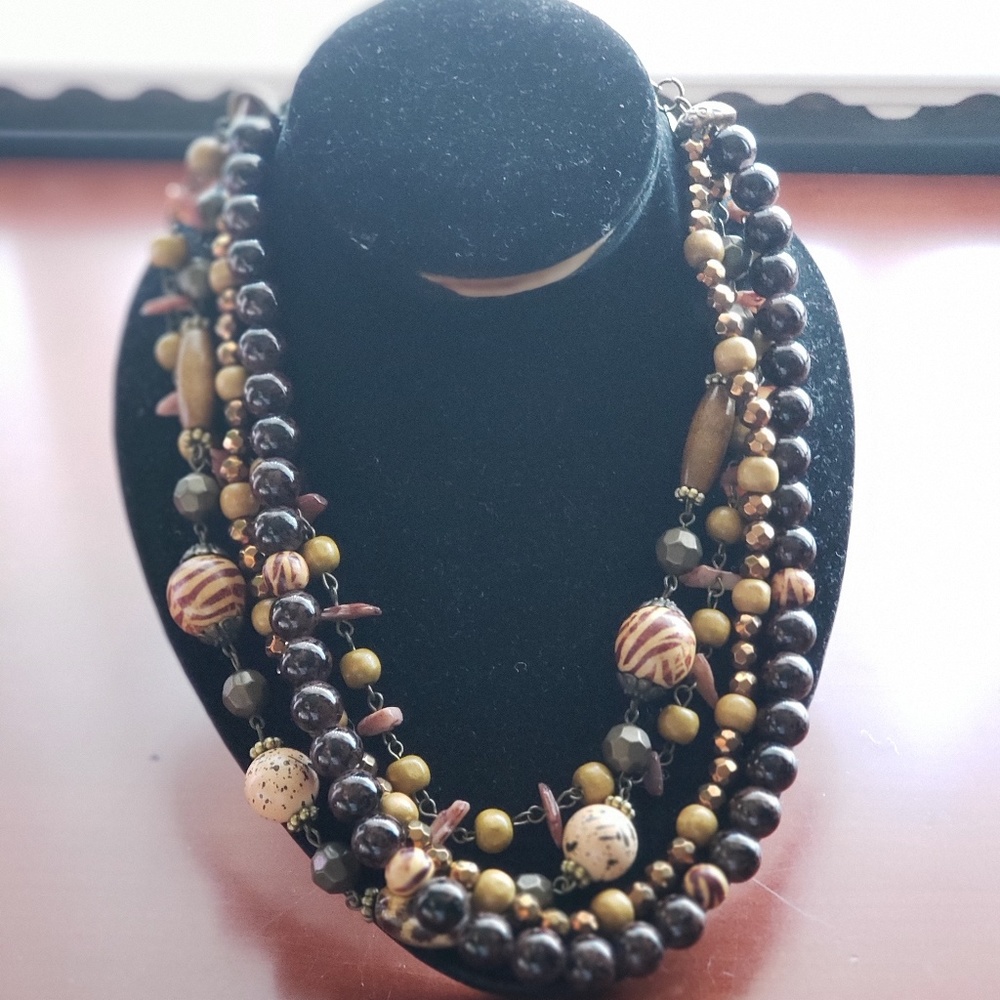 African Print Necklace